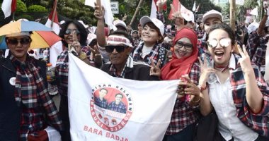 مظاهرات فى إندونيسيا أثناء محاكمة حاكم جاكرتا بتهمة الإساءة للإسلام