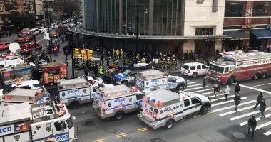 إصابة 37 شخصا فى خروج قطار ركاب عن القضبان بمدينة نيويورك