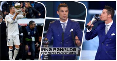 رونالدو عريس كرة القدم فى 2016 بعد تتويجه بلقب الأفضل فى العالم
