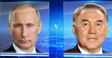 بوتين يبحث مع نظيره الكازاخستانى نزار باييف المحادثات حول سوريا فى أستانا