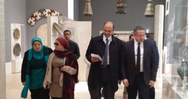 بالصور.. وزير الآثار يتفقد متحفى الفن الإسلامى والقومى للحضارة 