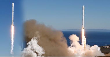 "سبيس إكس" تطلق صاروخ من طراز فالكون يحمل 10 أقمار صناعية