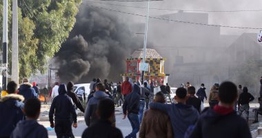 اشتباكات بين الأمن ومحتجين فى مدينة بن قردان تزامنا مع ذكرى ثورة تونس