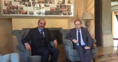 رئيس تيار الغد السورى يبحث مع السفير الروسى بالقاهرة مستجدات مؤتمر الأستانة