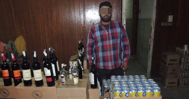 ضبط محل خمور بدون ترخيص قبل ترويجه 929 زجاجة فى مدينة نصر 