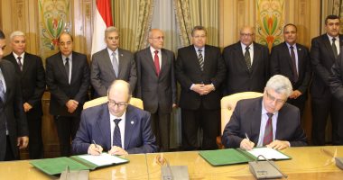 الشيحى والعصار يشهدان توقيع 5 بروتوكولات للتعاون المشترك 