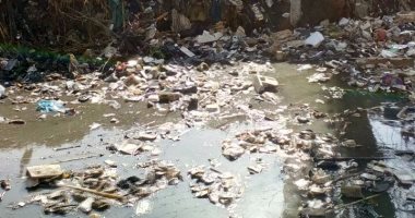 القمامة تحاصر ترعة الساحل فى القناطر .. والأهالى يطالبون بتطهيرها