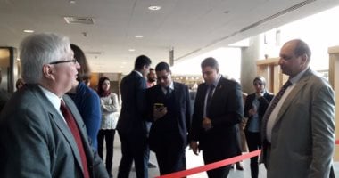 قنصل أمريكا يشارك فى افتتاح معرض فاتن حمامة بمكتبة الإسكندرية