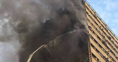 حريق ضخم فى برج تجارى بوسط طهران