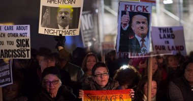 مظاهرات حاشدة ضد ترامب قبل ساعات من تنصيبه رئيسا للولايات المتحدة
