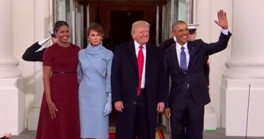 أوباما يستقبل "ترامب" وزوجته بالبيت الأبيض لبدء مراسم تنصيبه رئيسا لأمريكا
