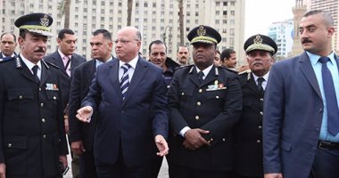 بالصور.. مدير أمن القاهرة يتفقد ميدان التحرير قبل احتفالات يناير وعيد الشرطة