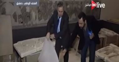 بالفيديو.. يوسف الحسينى يعرض آثار تدمر بعد إنقاذها فى مخازن سرية بسوريا