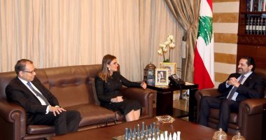 سحر نصر تناقش مع رئيس وزراء لبنان الدورة الثامنة للجنة المصرية اللبنانية