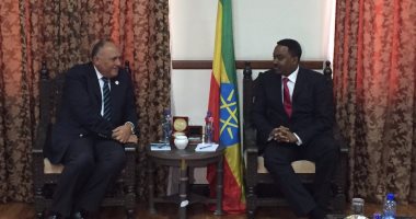 المتحدث باسم الخارجية ينشر صور المحادثات بين سامح شكرى ونظيره الإثيوبى