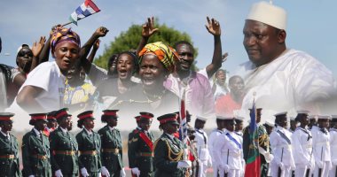 استقبال شعبى ورسمى لرئيس جامبيا المنتخب عقب وصوله البلاد قادما من السنغال 