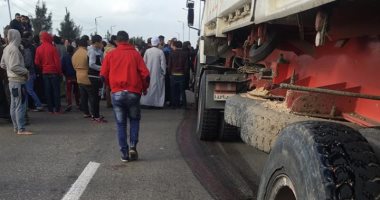 صحافة المواطن.. قارئ يشارك بصور حادث طريق "المنصورة - السنبلاوين"