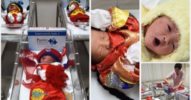 1000طفل تايلاندى حديث الولادة فى السنة الصينية الجديدة