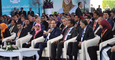 بالصور.. الرئاسة: السيسى يشيد بأصالة أهالى الصعيد خلال مؤتمر الشباب
