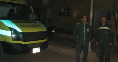 إصابة 12 شخصا فى حادثى سير بمحافظة بنى سويف
