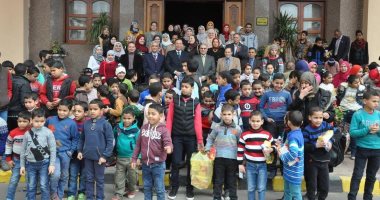 جامعة المنوفية تحتفل بيوم اليتيم مع 135 طفل من دور الأيتام