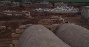قارئ يشكو من هدم المقابر بقرية بحر البقر فى محافظة الشرقية