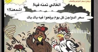 القارئة غادة مصطفى تشارك بكاريكاتير عن ارتفاع أسعار الدواء والدواجن