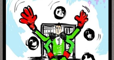 قارئة تشارك برسوم كاريكاتورية احتفالا بوصول منتخب مصر لنهائى الكان