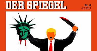 ترامب يقطع رأس تمثال الحرية على غلاف صحيفة "دير شبيجل" الألمانية