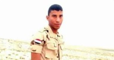 تشييع جثمان الشهيد المجند عيد محمد فى جنازة عسكرية بمسقط رأسه بالشرقية