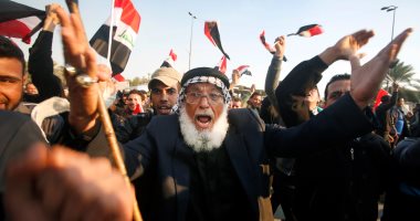 بالصور.. مظاهرة للتيار الصدرى وسط بغداد تطالب بتغيير مفوضية الانتخابات