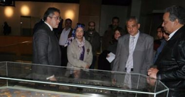 بالصور.. وزير الآثار يتفقد متحف الحضارة وإيرينا بوكوفا فى الافتتاح 