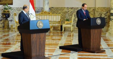 بالفيديو والصور ..السيسى: مصر تواصل دعمها على كافة الأصعدة للحفاظ على استقرار لبنان