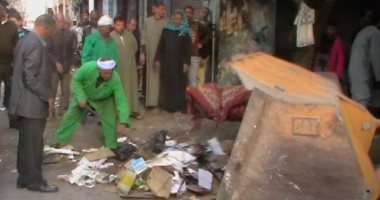 تحرير 85 محضر مخالف خلال حملة لرفع الإشغالات بمدينة المنيا