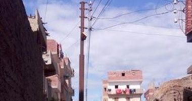 بالصور.. الأعمدة الكهربائية بقرية الحجاجية بالشرقية تهدد حياة المواطنين 