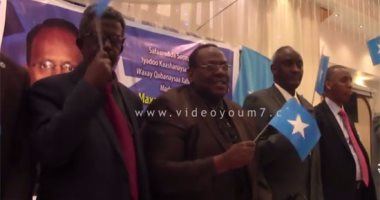 بالفيديو.. الجالية الصومالية تحتفل برئيس الصومال المنتخب