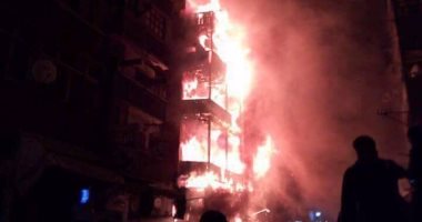 اندلاع حريق هائل فى مصنع بويات بمدينة بدر 