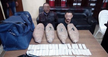 ضبط عاطلين بحوزتهما مواد مخدرة بالمنطقة الأثرية فى الهرم 