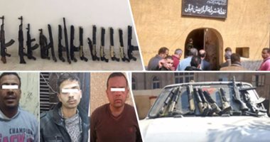 حملة الداخلية على البلابيش تضبط 15 بندقية خرطوش داخل منازل متهمين هاربين  