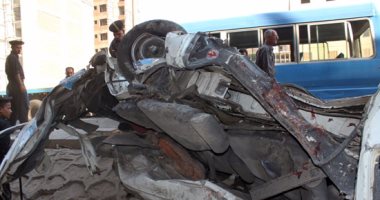 إصابة 7 أشخاص فى حادث انقلاب سيارة بطريق "بلبيس _ القاهرة"