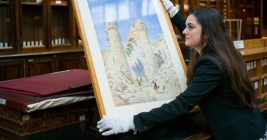 المتحف البريطانى يعرض لوحة لـ معبد الكرنك مخبأة منذ  113 عاما