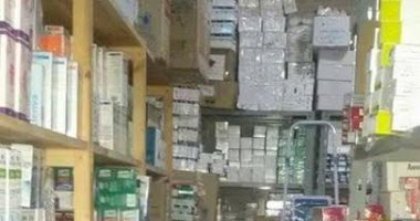 صحة بنى سويف تضبط صيدلية تبيع أدوية خاصة بالتأمين الصحى ومستشفيات الحكومة