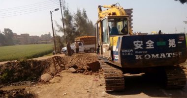 إغلاق طريق طنطا - السنطة بسبب أعمال ترميم كوبرى العشرة 