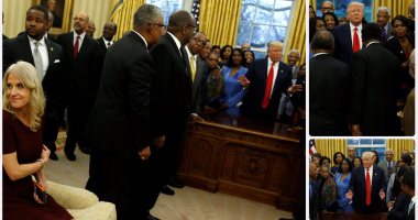 ترامب يلتقى "القادة السود" للكليات والجامعات الأمريكية فى المكتب البيضاوى