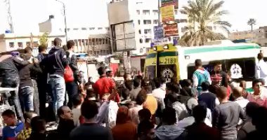 إصابة 7 أشخاص إثر انقلاب جرار زراعى على سيارة بطريق "بورسعيد – الإسماعيلية"