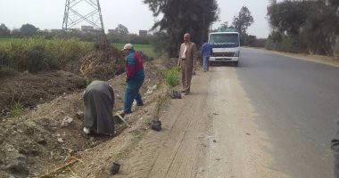 حملة نظافة وزراعة أشجار بمدينة طوخ
