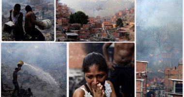 بالصور.. حريق هائل يلتهم أحياء فقيرة فى "ساو باولو" البرازيلية