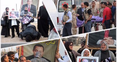  مبارك يصل مستشفى المعادى.. وأنصار الرئيس الأسبق يحتفلون ببراءته