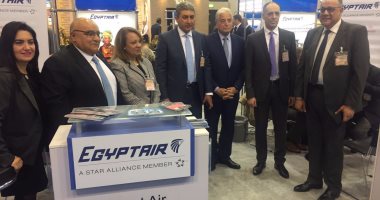 مصر للطيران تشارك في معرض "بورصة برلين للسياحة 2017" بحضور وزير الطيران