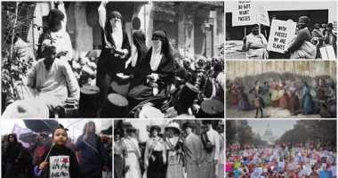 "الخبز وحق التصويت والاحتلال والعنف والتمييز" أبرز أسباب الثورات النسائية فى التاريخ.. أول مسيرة للمرأة فى مصر ضد نابليون بونابرت.. وإضراب الأيسلنديات عام 1975 يلهم نساء العالم حتى اليوم